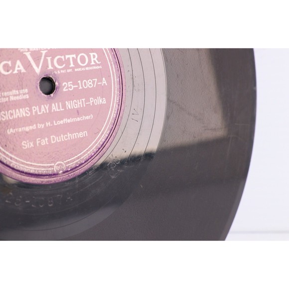 The Six Fat Dutchmen – Musicians Play All Night - 1947 10" 78 rpm Record 25-1087 - Picture 7 of 16